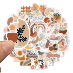 50pcs bohemian boho aesthetic stickers set for luggage and laptop waterproof decals