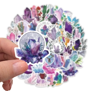 Bohemian crystal and magic ball waterproof stickers for laptop and luggage decor