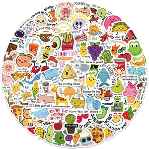 Autocollants De Récompense Motivateurs Avec Jeux De Mots Pour Enfants Enseignants Fournitures Scolaires Imperméable PVC Stickers Pour Scrapbooking Décoration