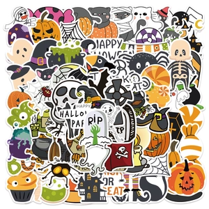 Halloween Cartoon Graffiti Stickers Waterproof PVC DIY Decorative Decals For Laptop Luggage Skateboard Suitcase Phone