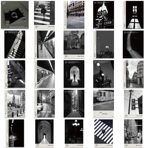 Lot de 52 autocollants de style graffiti vintage noir et blanc pour valises et déco