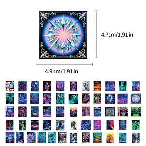 Detailansicht der 4,7 cm x 4,9 cm Cyberpunk Universum Graffiti-Sticker-Kollektion