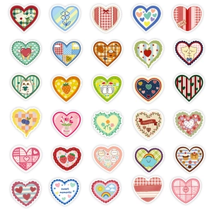 56 vintage hart-graffiti-stickers voor scrapbooking en DIY telefoonhoesjes decoratie