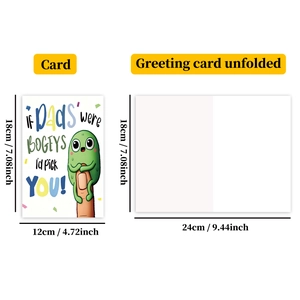 Spécifications de taille pour carte de vœux abstraite et amusante avec enveloppe