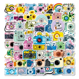Cartoon Kamera Aufkleber Wasserdicht PVC Deko Decals Für Koffer Laptop Handyhülle Helm DIY Graffiti Art Aufkleber