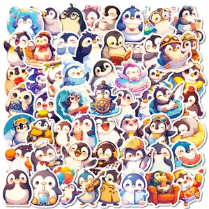 Cartoon Pinguin Aufkleber Süße Tiere Vinyl Wasserdicht Decals Für Laptop Scrapbooking Journal DIY Dekoration Geschenk