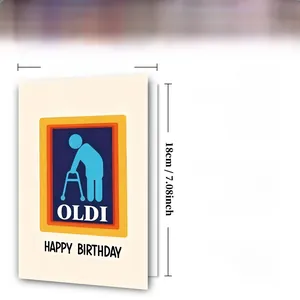 Dettaglio biglietto auguri creativo 300GSM 12x18cm completo di busta inclusa