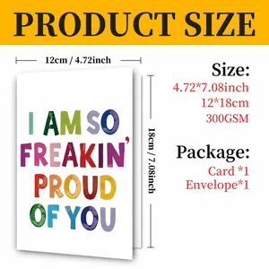 Διάγραμμα μεγεθών για ευχετήρια κάρτα 12x18cm 300GSM και φάκελο με μήνυμα