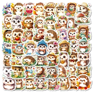 Lindas Pegatinas Impermeables de Erizos de Dibujos Animados para Scrapbooking DIY Diario Laptop Equipaje Guitarra Decoración Variedad Accesorio