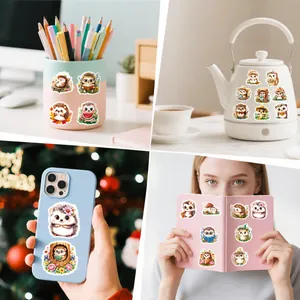 Pegatinas de erizos impermeables en funda de móvil, cuaderno y material de oficina