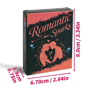 Gioco di carte gratta e vinci per coppie Romantic Sparks con 46 carte per momenti ludici