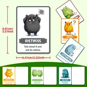 50-piece monster themed positive affirmation cards for kids emotional support