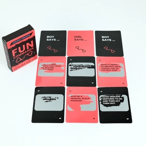 Detail von 46 Fun Commands Karten für Paare mit silberner Rubbelbeschichtung