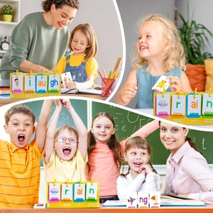Flipchart didattico con schede fonetiche per l'apprendimento precoce della lingua inglese