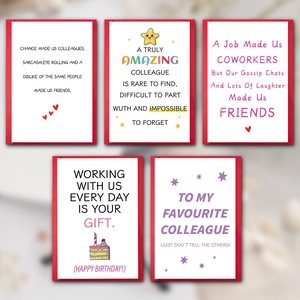 Lot de 5 cartes de vœux minimalistes avec enveloppes rouges pour collègues et amis