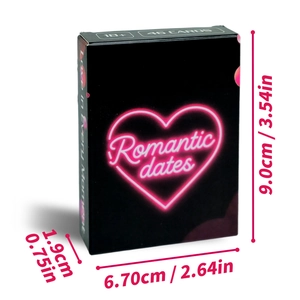 Romantic dates scratch-off card game for couples with 46 interactive activity cards