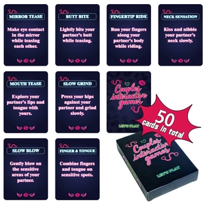 Cartas De Juego Interactivas Para Parejas Estilo Neón Para Citas Románticas Intimidad Seductora Cartas De Papel Juego De Entretenimiento Para Adultos