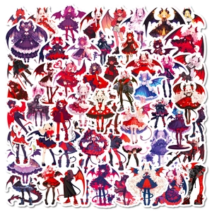 Gothic Lolita Devil Anime Girl Stickers Waterproof Cartoon Character Decals For Laptop Phone Case Scrapbooking DIY Decor