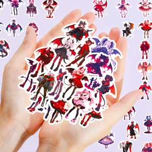Cute Lolita devil cartoon stickers for phone decoration with assorted anime girl designs