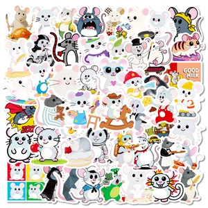 Cute Cartoon Mouse Graffiti Stickers Waterproof PVC Animal Decals For Suitcase Laptop Guitar Water Bottle Decoration Variety Designs
