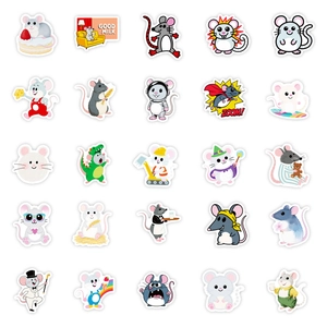 56-piece waterproof cartoon mouse graffiti stickers for suitcases and guitars