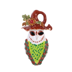 Halloween Clown Owl Brooch Pin For Women Vintage Enamel Zinc Alloy Rhinestone Wizard Hat Animal Brooch Fashion Jewelry Gift