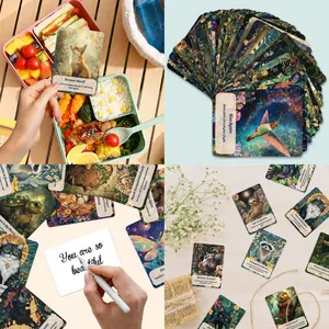 50er-Set Tier-Inspirationskarten mit Vintage-Illustrationen für Kinder und Geschenkideen