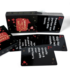 Set di 50 carte da gioco per conversazione in inglese per coppie con scatola
