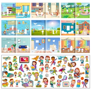 Libro de Pegatinas de Concentración para Niños Educativo Aprendizaje Temprano Busy Book para Niños Pequeños Montessori