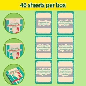 Tarjetas de rascar creativas para parejas con 46 cartas de juegos interactivos