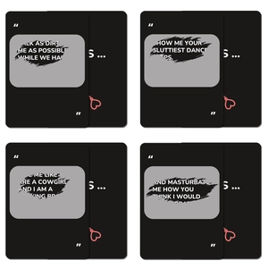 46 black and pink interactive truth or dare cards for couples with adult game prompts