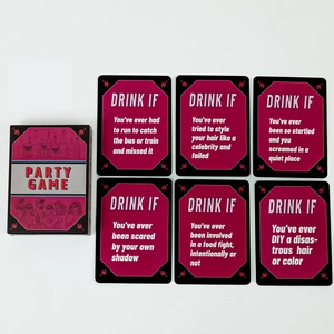 Adult Party Drinking Game Card Set Fun Social Interaction Instructions Drinking Cards With Box For Gathering Group Games