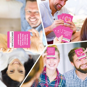 Close-up of Bedroom Games romantic couple cards for intimate night interaction