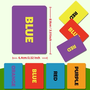 Cartes de jeu de société éducatives brainstorming de 8,9 cm x 6,4 cm pour les fêtes