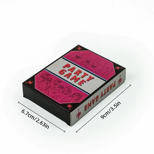 Party Game card box for friends gathering featuring drinking theme cartoon illustrations