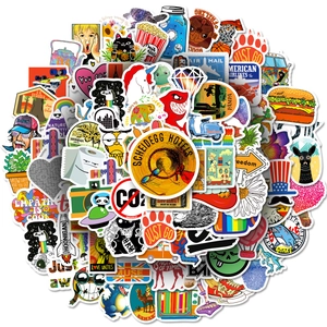 100pcs waterproof assorted graffiti stickers for laptop and scooter decoration