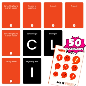 Think Fast Say It First Word Interaction Card Game For Adults Teens Social Party Dating Table Game English Vocabulary Flashcards