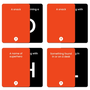 Interactive couples card game with 50 fun prompts for puzzle and party conversations