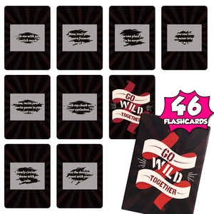 Go Wild Together couple scratch cards set with 46 creative interactive game cards