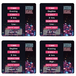 46 Romantic Scratch-off Date Night Cards for Couples with Creative Ideas and Scenarios