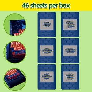 Creative 46-sheet interactive date night scratch cards set in blue diamond pattern