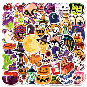 Autocollants Graffiti Halloween Dessin Animé Imperméables PVC Décalcomanies Pour Ordinateur Bouteille Scrapbook Décoration Fête