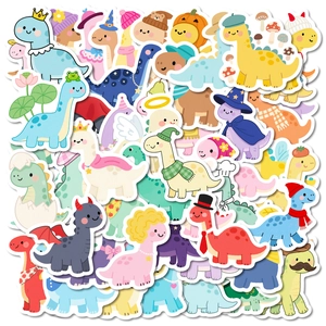 Cartoon Dinosaurier Wasserdicht PVC Aufkleber Für Kinder Niedliche Tier Decals Für Wasserflasche Skateboard Laptop Scrapbooking Dekoration