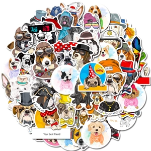Cute Cartoon Dog Graffiti Stickers Waterproof Vinyl Decals For Water Bottle Laptop Phone Skateboard Luggage DIY Decor For Kids Pet Lovers