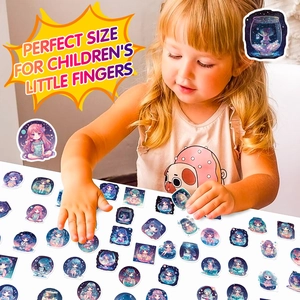 50pcs Starry Girl graffiti stickers for DIY decoration on laptops and water bottles