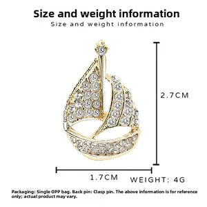 Detailed size chart for vintage bee brooch showing 2.7cm height and 1.7cm width dimensions