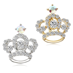 Mini Strass Krone Brosche Für Damen Luxus Legierung Kleine Anstecknadel Gold Silber Plattiert Mode Schmuck Geschenk