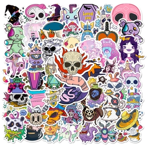 Adesivi Graffiti Teschio Gotico Impermeabili Decalcomanie Fai-da-te Per Laptop Custodia Telefono Scrapbooking Bagaglio