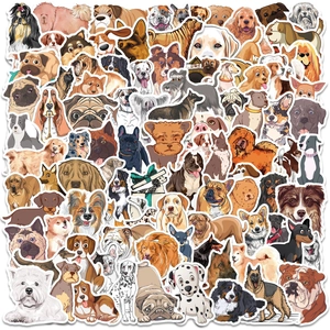 Cute Dog Graffiti Stickers Cartoon Animal Decals Waterproof Decorative Labels For Laptop Water Bottle Phone Case DIY Craft