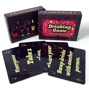 Detail showing Drinking Game card instructions like Swap drinks and Take 2 shots